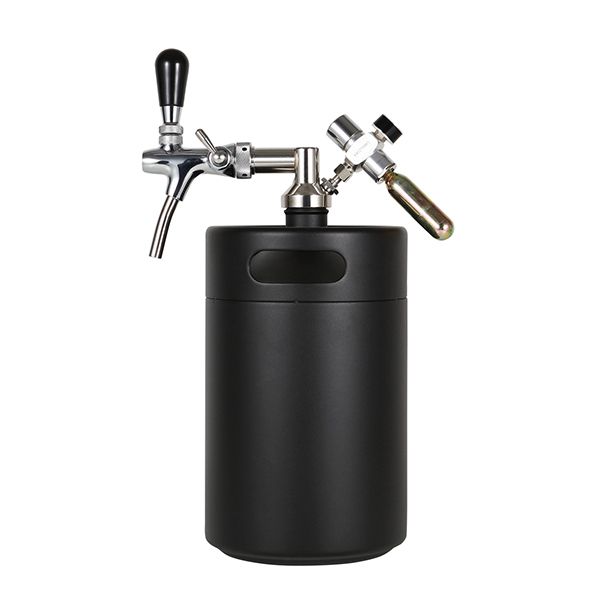 Lanza para Mini Barril de Acero Inoxidable con Grifo de Control de Flujo Italiano