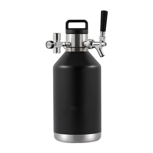 Dispensador de Cerveza en Acero Inoxidable con Forma Circular
