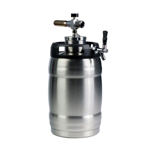 Barril de Acero Inoxidable de 5L de Doble Pared Aislado al Vacío con Grifo Dispensador