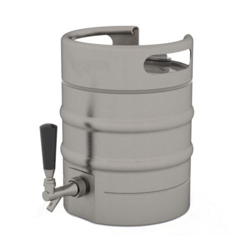 Barril de Acero Inoxidable de 3.8L, con Grifo Dispensador