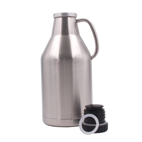 Growler de 1.89L con Aislamiento al Vacío y Tapa Rosca