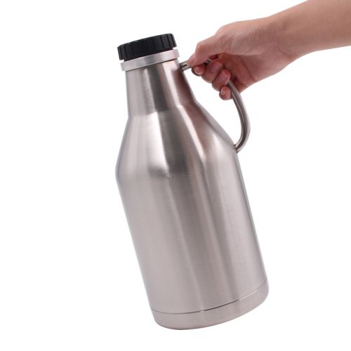 Growler de 1.89L con Aislamiento al Vacío y Tapa Rosca