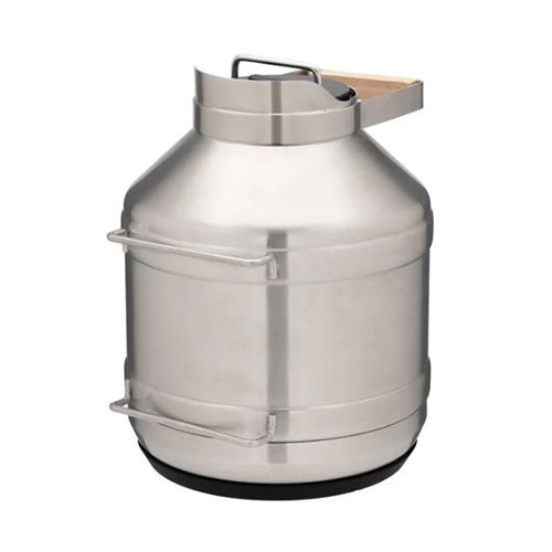Growler de 4.7L, con Tapa de Bambú