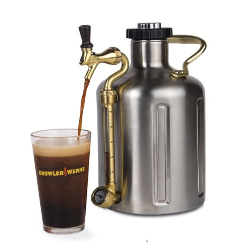 Growler Isotérmico de Doble Pared de 3.8L con Regulador de CO₂