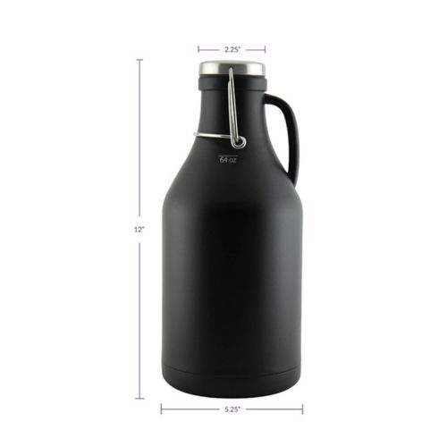 Growler de 1.89L con Aislamiento al Vacío y Tapa Flip Top