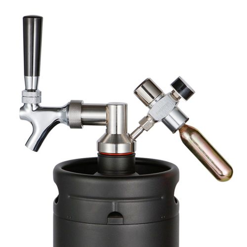 Dispensador de Cerveza para Mini Barril de Acero Inoxidable con Válvula de Presión a 30psi
