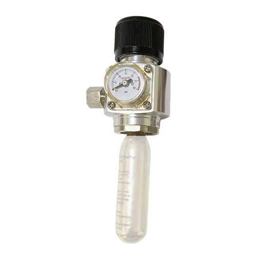Regulador Comercial de Presión de Gas CO₂ de 60PSI (para Cartucho de 16 g) con Rosca 3/8"-24 UNF