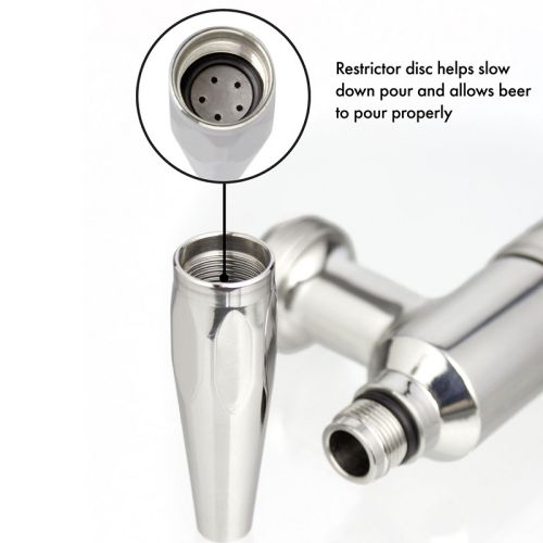 Grifo de Acero Inoxidable para Dispensar Cerveza o Café Nitro