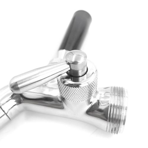 Grifo de Acero Inoxidable, con Boquilla Larga y Control de Flujo