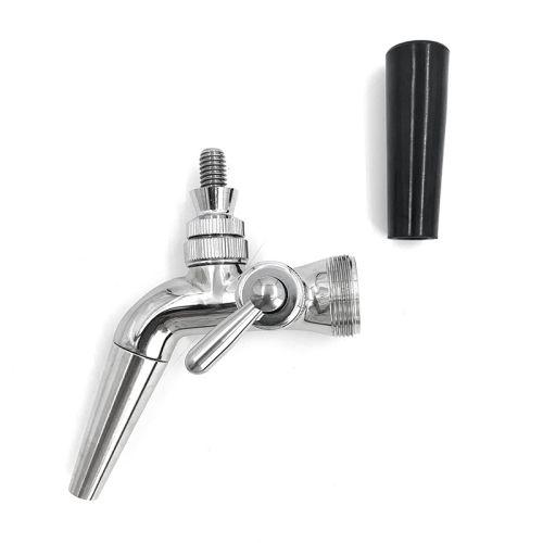 Grifo de Acero Inoxidable, con Boquilla Larga y Control de Flujo